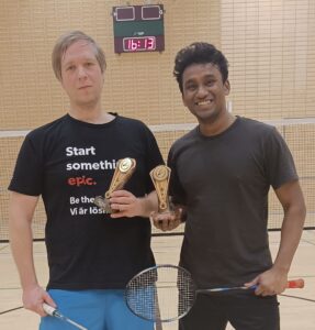 Men's doubles winners TKR IndChem